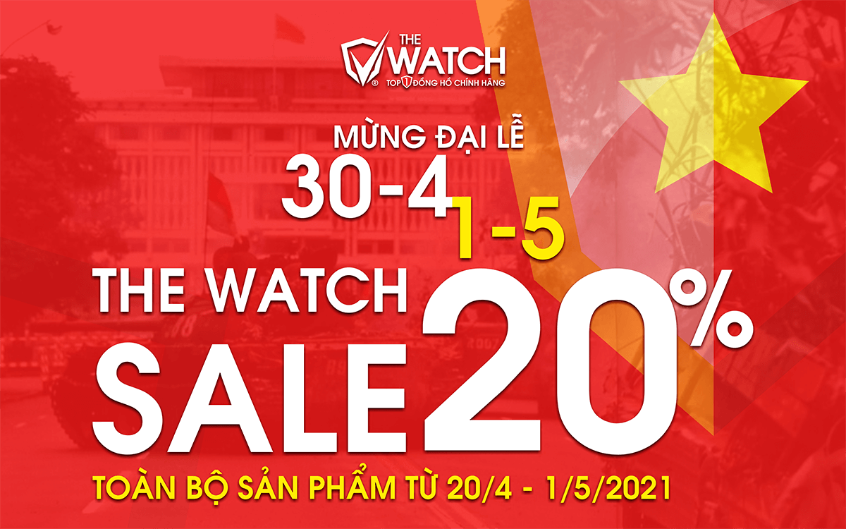 GIẢM GIÁ 20% TẤT CẢ CÁC SẢN PHẨM MỪNG ĐẠI LỄ 30/4 VÀ QTLĐ 1/5